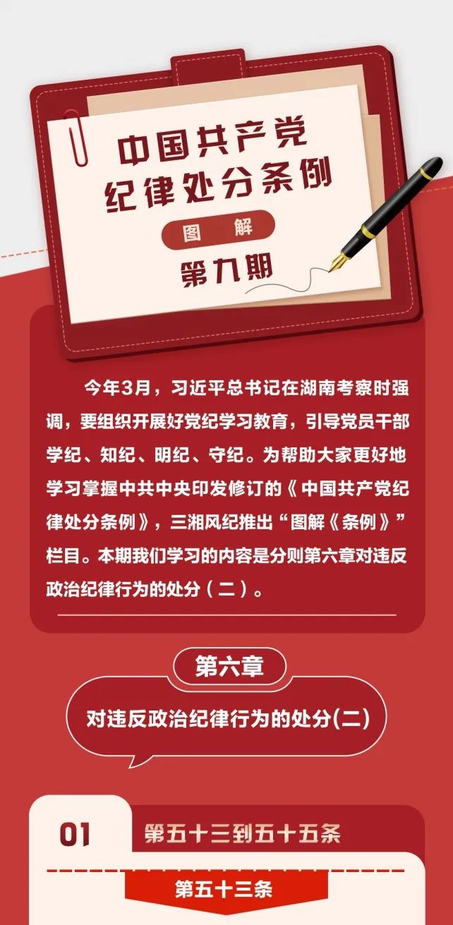 圖解《中國共產(chǎn)黨紀律處分條例》⑨